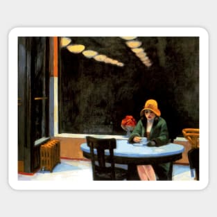 High Resolution Edward Hopper Automat 1927 Sticker